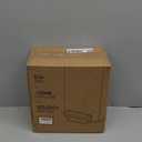 Cesun Small Bathroom Trash Can with Lid Soft Close, 5 Liter/1.3 Gallon Stainless Steel Garbage Can with Removable Inner Bucket, Step Pedal, Slim Waste Basket for Toilet, Office, Bedroom (Black&Gold)