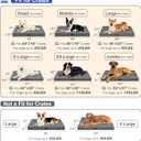 Outdoor Orthopedic Dog Bed, Waterproof Dog Bed for Large Dogs 36x27 Inch, Egg Crate Foam Pet Mat with Washable Removable Oxford Cooling Cover, Grey