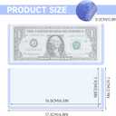 2 x 30 Pack Dollar Bill Protector Sleeves,Waterproof Scratch-Resistant Top-Load Dollar Bill Holders for Collectors Hard Plastic Display Cases,Organizer for Collectors