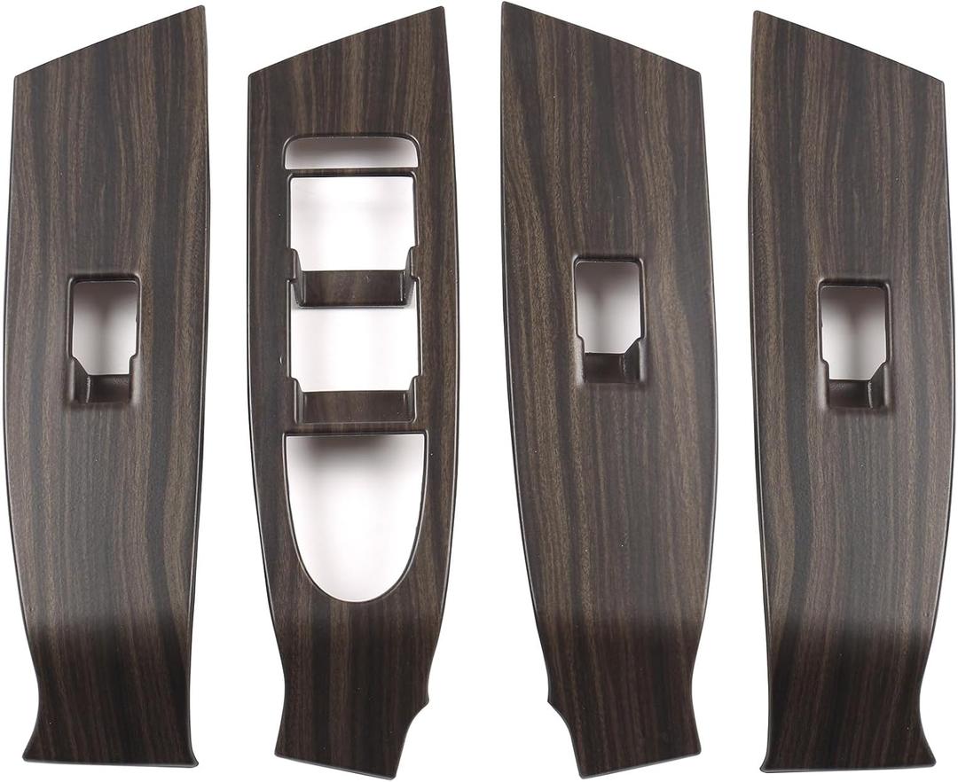 for Mazda CX-50 2025 2024 2023 Trims Cover, Wood-Grain Finish Interior Accessories for Mazda CX50 CX 50 Hybrid, Window Control Switches Protective Panel