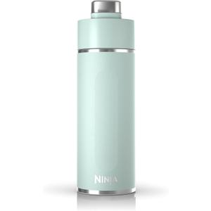 Ninja Thirsti 18oz Travel Water Bottle, For Carbonated Sparkling Drinks, Colder and Fizzier Longer, Leak Proof, 24 Hrs Cold, Dishwasher Safe, Stainless Steel Insulated Tumbler, Seafoam Blue, DW1801MT (Mint)