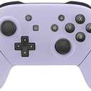 eXtremeRate Light Violet Faceplate Backplate Handles for Nintendo Switch Pro Controller, DIY Replacement Hand Grip Housing Shell Cover for Nintendo Switch Pro Controller - Controller NOT Included