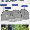Baseball Batting Cage, 22x12x8Ft Baseball & Softball Hitting cage