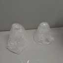 2 Pack Alabaster Glass Shade, Bell Shaped Light Fixture Replacement Globe or Cover with 2-1/8-Inch Fitter for Ceiling Fan Light Chandelier Wall Sconce, G0009