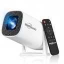 Mini Projector with Wifi and Bluetooth, 4K Protable Smart Projector Build-in Android 14, 130" Screen Auto Keystone Movie Projector Compatible with HDMI Phone TV Stick for Bedroom Outdoor