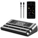 Wireless Smart Meat Thermometer, Dual-Sensor Probe, 500FT Remote, Dedicated App, Real-Time Temp for Oven/Grill - Rechargeable, Precise for Steak
