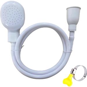 Faucet Spray Hose Attachment for Sink, Shower & Pet Bath - Flexible Water Sprayer, Leak-Proof, High Pressure - Ideal for Dog Washing, Baby Bath, Kitchen & Garden Use