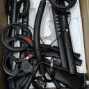 ELENKER Heavy Duty Upright Rollator Walker with Extra Wide Padded Seat and Backrest, Bariatric Stand Up Rolling Walker, Fully Adjustment Frame for Seniors, Blue