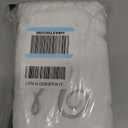 Monogrammed Hand Towel, Personalized Gift, 16 x 30 Inches - Set of 2 - Silver Embroidered Towel - Extra Absorbent 100% Turkish Cotton- Soft Terry Finish - For Bathroom, Kitchen and Spa- Script V White