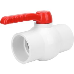 3Inch PVC Ball Valve Water Pipe Shut-off Valve Socket with Red T-Handle for Cold Water Supply lines, Irrigation Pipe fitting System(Socket x Socket), 3" PVC Water Shut-off Valves Fitting, SCH40