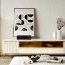 Baluue Floor Mirror Stand Holder, Solid Wooden for Full Length Mirrors Holder Anti-Slip Base Leaning Support Stopper for Home Wedding Sign Art Gallery Display Frames up to 1.3"