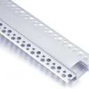 hunhun 5-Pack 6.6ft/2Meter Plaster-in, trimless recessed LED Aluminum Channel with Flange for LED Strip, led Channel with Clip-in Diffuser and,for Wider Strip Such as Philips Hue (5pack *6.6ft)