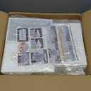 SIMPDIY Shoe Storage, 12 Pack Shoe Organizer for Closet, Shoe Boxes Clear Plastic Stackable Shoe Containers with Lids for Size 10 (Large, White)