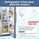 240363702 Refrigerator Door Shelf Bin Replacement for Frigi-daire Ken-more, Refrigerator Shelf Replacement 240363704 240363705 240363708 PS430207 AP2116106 by Fetechmate - 14.3in(L)×4.2in(W)×5.5in(H)