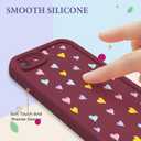 FUXICASE Case for iPhone SE/8/7, Silicone Shockproof Cover Women