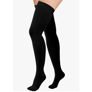 Athbavib 20-30mmHg Thigh High Compression Stockings for Women & Men, Closed Toe Medical Compression Socks Graduated Support Compression Sock for Varicose Veins Swelling Treatment 4XL