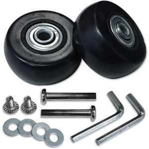 40mm Luggage Wheels Replacement Kit 608ZZ 6mm Bearings Wear-Resistant TPU Mute Carry on Suitcase 360 Swivel Replacement Luggage Wheels 36mm Axles for DIY Repair