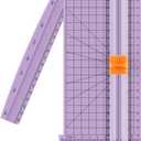 Firbon Purple A5 Paper Cutter, Straight Small Paper Trimmer with Side Ruler for Scrapbooking Craft, Paper, Coupon, Label, Cardstock