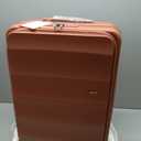 Carry-On Luggage, Spacious Lightweight PC Hardshell Spinner Suitcase with TSA Lock, 22" WarmTerracotta