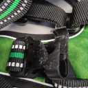 rabbitgoo Dog Harness for Large Dogs, No Pull Pet Vest with 3 Buckles, Adjustable Soft Padded Pet Harness with Easy Control Handle and Reflective Strips, Green, L