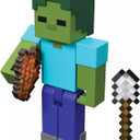 Minecraft Vanilla Zombie Action Figure for Kids Ages 6 and Up