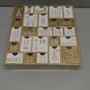 Juegoal Advent Calendar with 25 Drawers Countdown to Christmas, Refillable Wooden Advent Xmas Gift for Kids, 12 Inches Tall