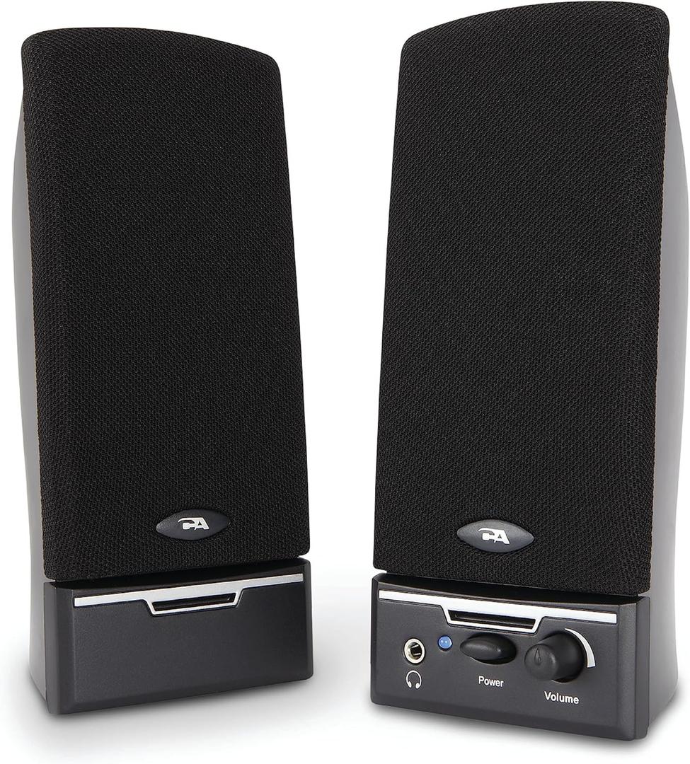 Cyber Acoustics CA2014 Computer Speakers, Full Stereo Sound, Convenient Controls, Easy Setup