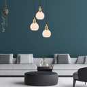 Opal White Frosted Glass Globe Lamp Shades Replacement Lampshade Cover with 1-5/8-inch for Wall Sconce Pendant Lighting G0092