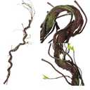 Giegxin 1 Pcs Bendable Wall Hanging Tree Branches Artificial Tree Twigs Fake Plants Trunk Garland with Green Leaves for 3D Indoor Outdoor Wedding Garden Home Christmas Decor