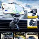 Rorhxia Car Vent Phone Mount, [Never Blocking Vent, Enjoy The Comfort of The A/C] Hands-Free Universal Extension Clip Air Phone Holder Car Fit for All Phones iPhone 17 16 15 14 13 12 Samsung More