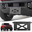 Front License Plate Bracket Compatible with 2021-2025 Ford Bronco HD Modular Bumper Accessories License Plate Mounting Holder Frames