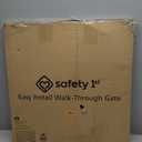 Safety 1st Easy Install Walk Thru Baby Gate for Doorway With Door, Dog Gates, Fits 29"-38", Easy Install 28" Tall, White
