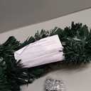 50Ft Christmas Green Garland Decorations Artificial Greenery Tinsel Garland Non-lit Soft Twist Garlands Xmas Decor for Tree Stairs Railing Front Door Mantle Fireplace Indoor Outdoor Holiday Home