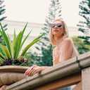 FEISEDY Polarized Vintage Sunglasses American Womens Square Jackie O Cat Eye Sunglasses B2451