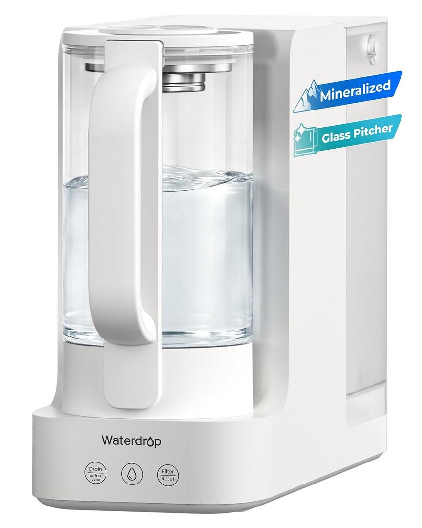 Waterdrop C2SL Countertop Reverse Osmosis Water Filter, [ Mineral Added ]