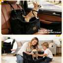 Dog Car Seats for Small Dogs Up to 35 lbs, Machine Washable Puppy Car Seat