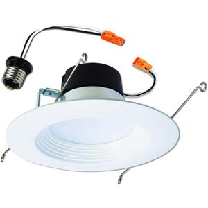 HALO LT 5-inch and 6-inch Selectable 3CCT (3000-5000K) Integrated LED, White Recessed Light, Dimmable Retrofit Trim