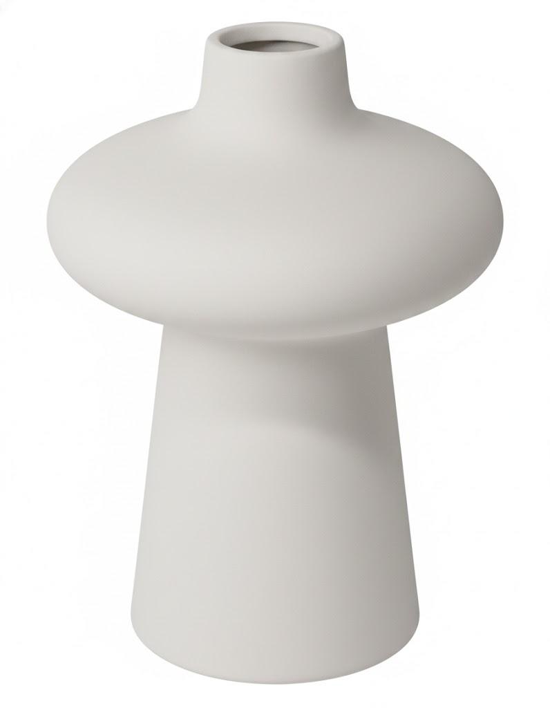 7.8 In Ceramic Vase White