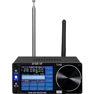 ATS25-XF Si4732-A10 V4.2 Portable Shortwave Radio Receiver CW, FT8, RTTY, PSK, Hell Decoding Function WiFi Function FM LW AM SSB RDS DSP Full Band Radio Receiver with 2pcs Donut Antenna