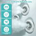 212-7639-STS Hot Tub Replacement Jets 5" Spa Hot Tub Jets 1P
