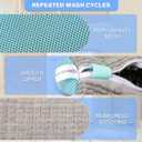 HSQUARE Shoe Washing Bag 2 Pack for Washing Machine  Fits Sneakers, Running Shoes, Sports Shoes, Boots & Kids Footwear  Triple Layer Mesh with Chenille Padding & Strong Zipper  Laundry Bag