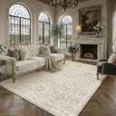 8x10 Beige Neutral Area Rug for Living Room Vintage Floral Carpet
Machine Washable, Soft, Low Pile, Non Slip, Distressed, Farmhouse, Indoor Rug for Bedroom, Dining Room, Kids Room, Office