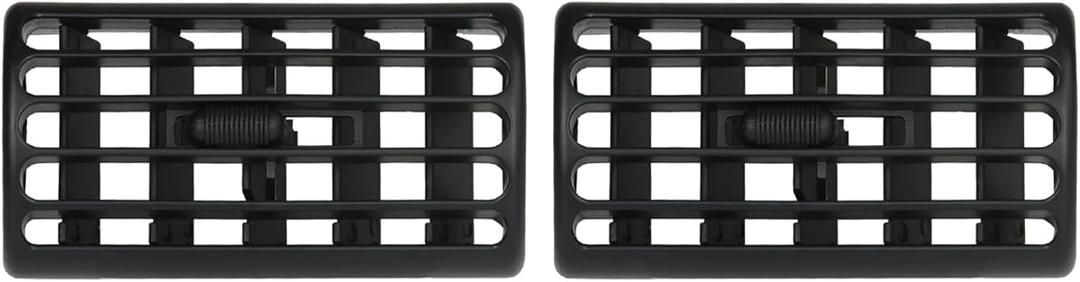 2PCS Center Console Air Vent Grille for Jeep Wrangler TJ 1997-2006 Jeep Cherokee XJ 1997-2001 Replaces 5FS10DX9 Dash Center Dash Vents Louver Outlet Air Conditioning Heater Vents