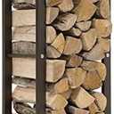 WGX Indoor/Outdoor Decorative Firewood Storage Log Rack Holder (2-Feet Log Rack)