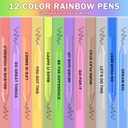 4 x WY WENYUAN 12Pcs Funny Adult Ballpoint Pens Set, Quick-Drying Black Ink, Lightweight & Smooth Writing for Office Gifts, School, Adults (Medium/Fine Point)