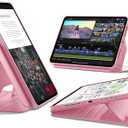 ESR for iPad Pro 11 Inch Case (M5/M4) 2025/2024, Rotating Case with Removable Magnetic Cover, Adjustable Portrait/Landscape Stand, 9 Standing Angles, Shift Series, Pink