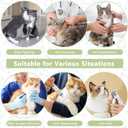 Soft Cat Cone Collar After Surgery, Cat Recovery Collar to Stop Licking Wounds, Adjustable Elizabethan E-Collar for Cats Waterproof Donut Collar for Wound Healing (Green, Large)