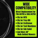 946-04703A Control Cable for Cub Cadet Yard Machines Troy-Bilt 48" Mowers | 746-04703 746-04703A 946-04703 Lawn Mower Blade Brake and Clutch Cable Fits for Mowers Model TB115, TB120, TB125, TB220
