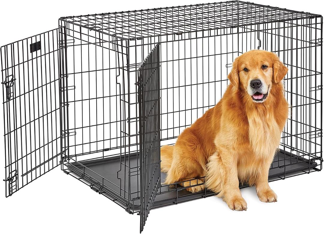 LifeStages by MidWest 42-Inch Double Door Crate, Large Breeds, 71-90 lbs