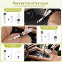Chuboor Handheld Vacuum, 13000PA Powerful Cordless Rechargeable Car Vacuum Cleaner, Portable Mini Vacuum with LED SOS Light, Small Dust Buster (P16-White)